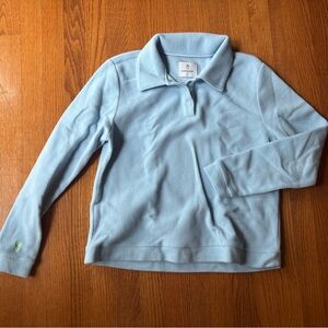 Dudley Stephens Light Blue Long Sleeve collared fleece sz large